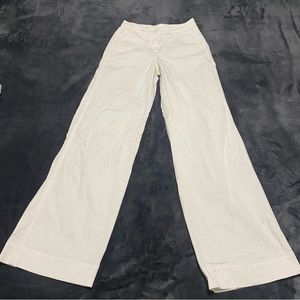 Aritzia white wide leg jeans